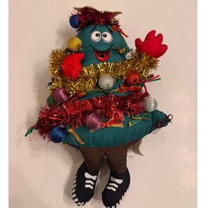 Vtg 1993 House of Lloyd Holiday Rap Door Tree Decoration Animated Singing Works